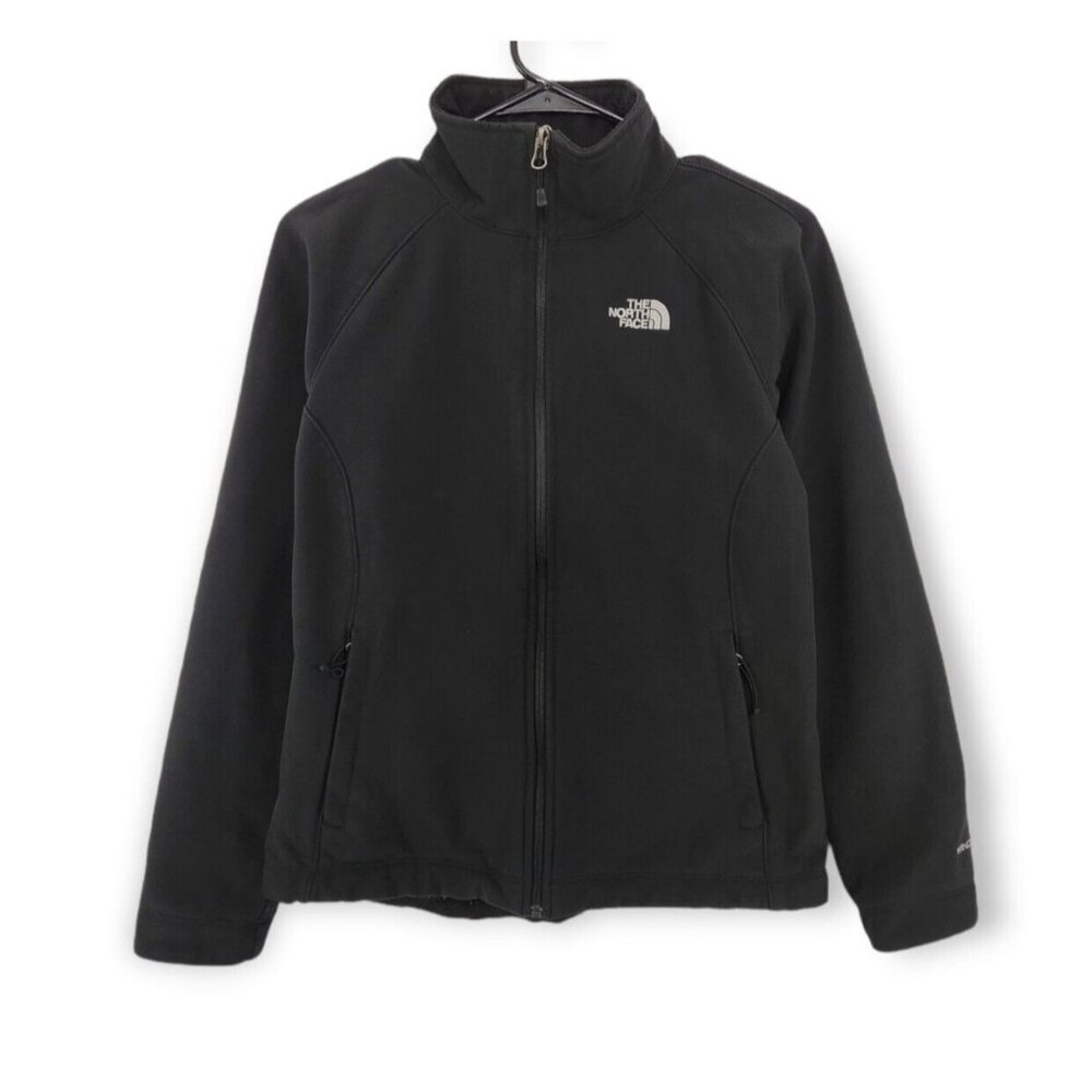 The North‎ Face Windwall Softshell Fleece Lined Jacket Womens Small Black